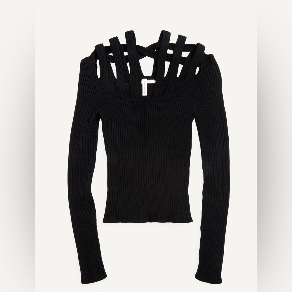 Hm Glenn martens rib knit cut out top